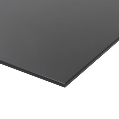 vidaXL Quadro negro magnético em vidro para parede 100x60 cm
