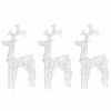 vidaXL Renas decorativas de Natal 3 pcs 60x16x100 cm acr&iacute;lico