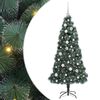 vidaXL &Aacute;rvore de Natal Artificial Iluminada com Conjunto de Bolas PET