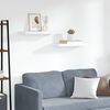vidaXL Prateleiras de parede suspensas 2 pcs 60x23,5x3,8cm MDF branco