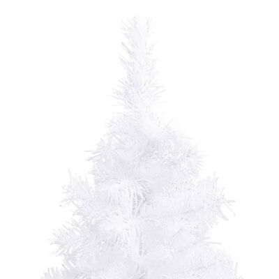 vidaXL Árvore de Natal artificial de canto 180 cm PVC branco