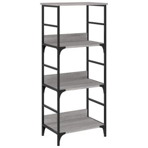 vidaXL Estante 50x33x117,5 cm derivados de madeira cinzento sonoma