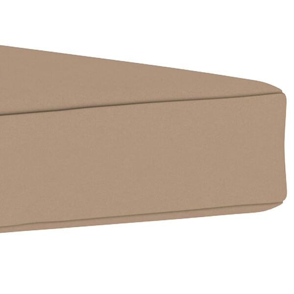 vidaXL Almofad&atilde;o m&oacute;veis paletes 60x61,5x6 cm tecido cinza-acastanhado