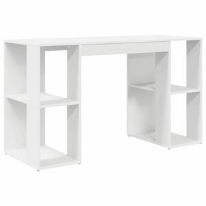vidaXL Mesa Branco Derivados de Madeira 130 x 50,5 x 75 cm