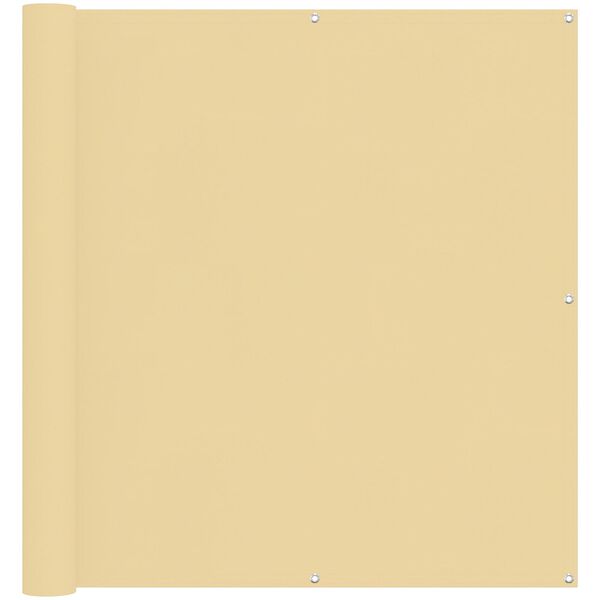 vidaXL Tela de Varanda Areia 110 x 700 cm Tecido Oxford