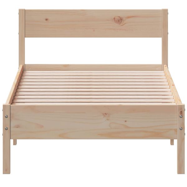 vidaXL Cama sem colch&atilde;o 90x190 cm madeira de pinho maci&ccedil;a