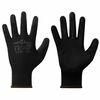 vidaXL Luvas de Trabalho 12 unid. Preto 8 / m Poli&eacute;ster