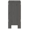 vidaXL Bancos de bar 2 pcs 40x36x75 cm madeira de pinho maciça cinza