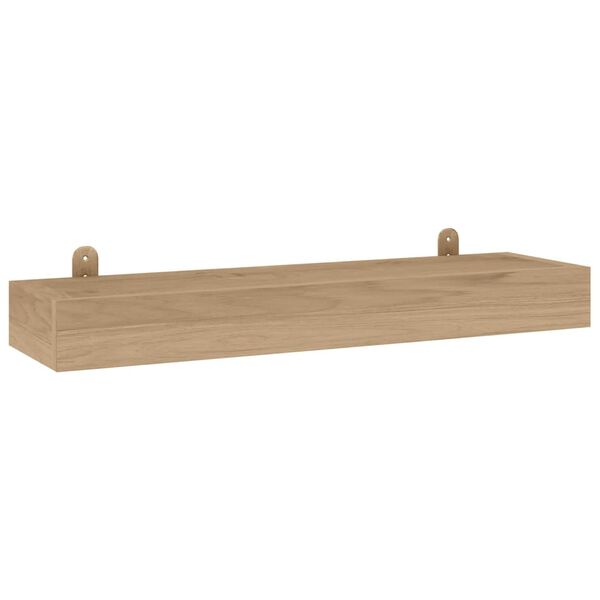 vidaXL Prateleiras de parede 2 pcs 60x15x4 cm madeira de teca maci&ccedil;a