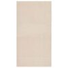 vidaXL Tapete felpudo bege 120x183 cm poli&eacute;ster