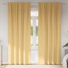 vidaXL Cortinas Blackout com Argolas 2 pcs Bege 260 x 140 cm Poli&eacute;ster