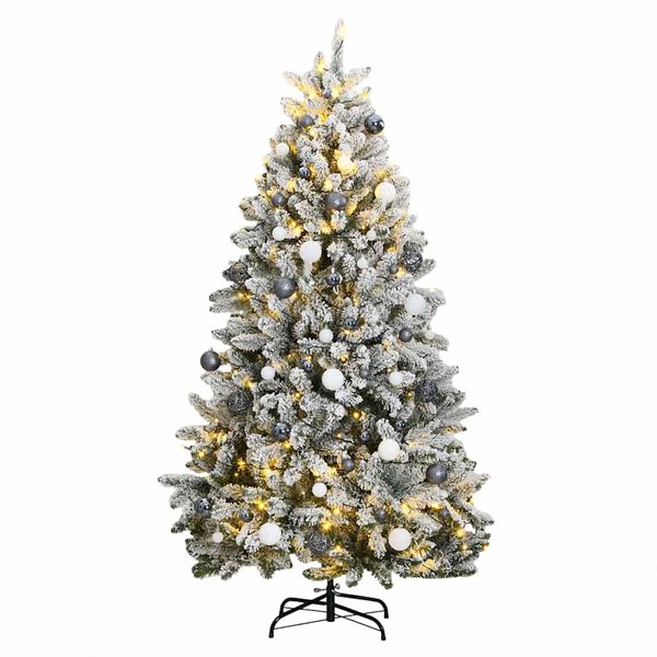 vidaXL &Aacute;rvore Natal artificial articulada c/ 300 luzes LED+bolas 270cm