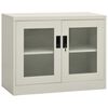 vidaXL Arm&aacute;rio de escrit&oacute;rio 90x40x70 cm a&ccedil;o cinzento-claro