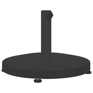 vidaXL Base para chap&eacute;u de sol 24.6 kg Preto Redondo
