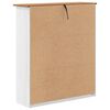 vidaXL Hutch ASKIM Branco 91 x 30 x 104 cm Madeira de pinho maciça