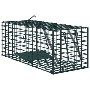 vidaXL Armadilha para Animais Verde 31 x 13 x 12cm A&ccedil;o