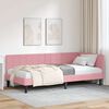 vidaXL Estrutura de Cama de Canto Rosa 90 cm x 200 cm Veludo
