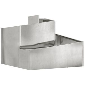vidaXL Vaso de Jardim Prateado 60 x 60 x 50 cm A&ccedil;o Galvanizado