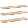 vidaXL Prateleiras flutuantes 3pcs 80x20x2cm ac&aacute;cia maci&ccedil;a n&atilde;o tratada