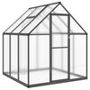 vidaXL Estufa com estrutura de base 169x169x195 cm alum&iacute;nio antracite
