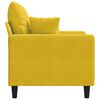 vidaXL Poltrona 60 cm veludo amarelo