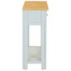 vidaXL Mesa consola 83x30x73 cm madeira carvalho maci&ccedil;a