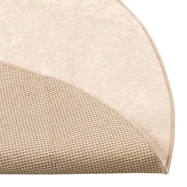 vidaXL Tapete Estampado Creme &Oslash; 120 cm Poli&eacute;ster e PVC