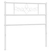 vidaXL Cabeceira de substitui&ccedil;&atilde;o 107 cm metal branco