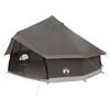 vidaXL Barraca Tipi Marrom Cinza 500 x 500 x 300 cm Poli&eacute;ster e A&ccedil;o