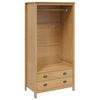 vidaXL Guarda-roupa com gaveta HILL Marrom mel 84 x 50 x 170 cm
