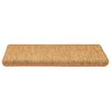 vidaXL Tapetes escada adesivos aspeto sisal 15 pcs 65x21x4 cm sisal