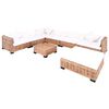 vidaXL Conjunto de sof&aacute;s 27 pcs vime genu&iacute;no