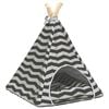 vidaXL Teepee para animais de estima&ccedil;&atilde;o com colch&atilde;o 40 x 40 x 50 cm