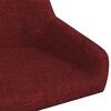 vidaXL Banco de bar tecido vermelho tinto