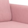 vidaXL Poltrona 60 cm veludo rosa