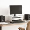 vidaXL Suporte para monitor 42x24x16 cm derivados de madeira branco