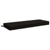 vidaXL Almofada de encosto SOEST 100% Poli&eacute;ster Preto 120 x 40 x 10 cm