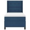 vidaXL Cama Box com colch&atilde;o com cabeceira Azul 100 x 200 cm tecido