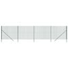 vidaXL Cerca de malha de arame 2x10 m a&ccedil;o galvanizado verde