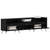 vidaXL Gabinete para TV Carvalho preto 150 x 30 x 44,5 cm