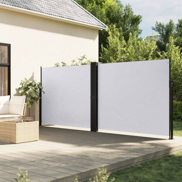 vidaXL Toldo lateral retr&aacute;til 160x600 cm branco
