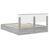 vidaXL Cama com Armazenamento com cabeceira Cinza Sonoma 160 x 200 cm