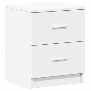 vidaXL Mesa de cabeceira com 2 gavetas 40x36x50 cm branco