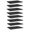vidaXL Prateleiras para estante 8 pcs 40x30x1,5cm contraplacado preto