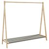 vidaXL Roupeiro com prateleiras 106x34x102 cm bambu
