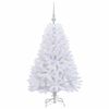 vidaXL &Aacute;rvore de Natal Articulada Artificial Branco 120 cm PVC e A&ccedil;o