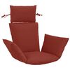 vidaXL Almofada Adirondack PUTTEN 100% Poli&eacute;ster Vermelho