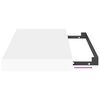 vidaXL Prateleiras de parede suspensas 4 pcs 40x23x3,8cm MDF branco