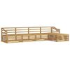 vidaXL Conjunto de Sof&aacute;s para Exterior 5 pcs Branco