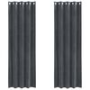 vidaXL Cortinas opacas 2 pcs Cinzento-claro 140 x 245 cm Veludo
